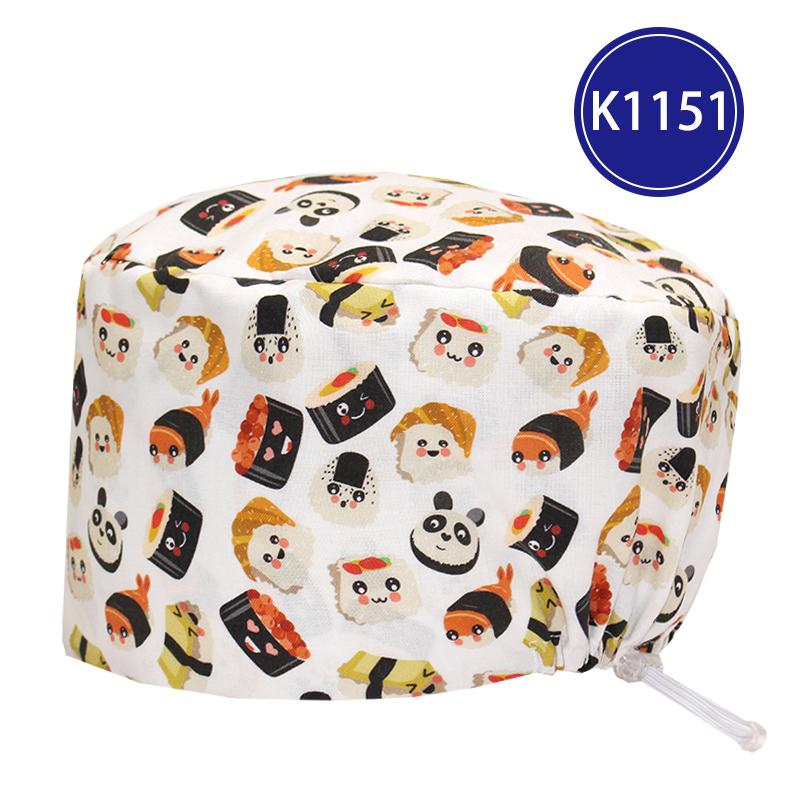 Fashionable Digital Printed Medical Hats for Women Men Breathable Soft Nursing Caps TOOTH Pet Clinic Surgical Scrubs Hat