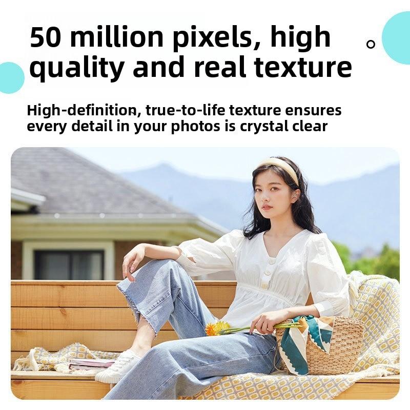 High Resolution CCD Digital Camera, Entry-Level Mirrorless Card Camera for Students, Portable Pocket Cam for Campus Daily Carry