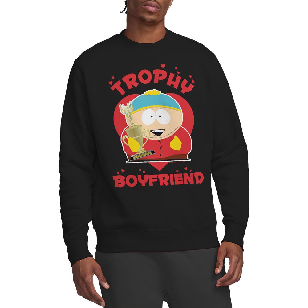 South Park Unisex Adult Trophy Boyfriend Eric Cartman Valentine`s Day Sweatshirt