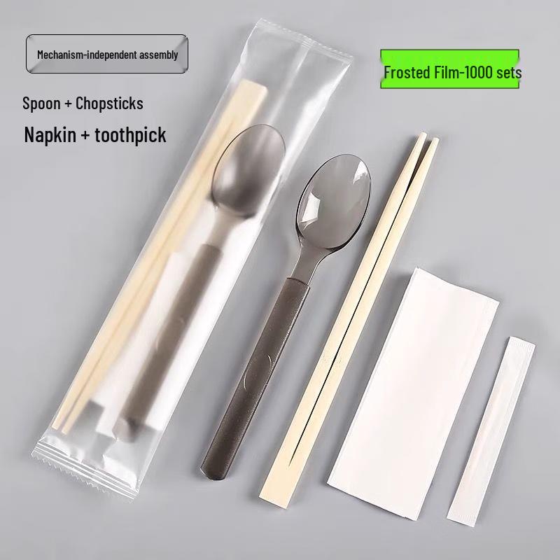 Одноразовый набор палочек для еды и ложек YunDuo