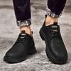 Hochwertige Herren Neue Schnürschuhe Low Top Casual Dicksohlige Arbeitsschuhe Marke Herren Business Bequeme Lässige Lederkleidschuhe