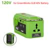 300W Multifunctional Inverter For GreenWorks GLB 40V Battery Power Inverter Adapter 120V/220-230V Power Bank With LED Light