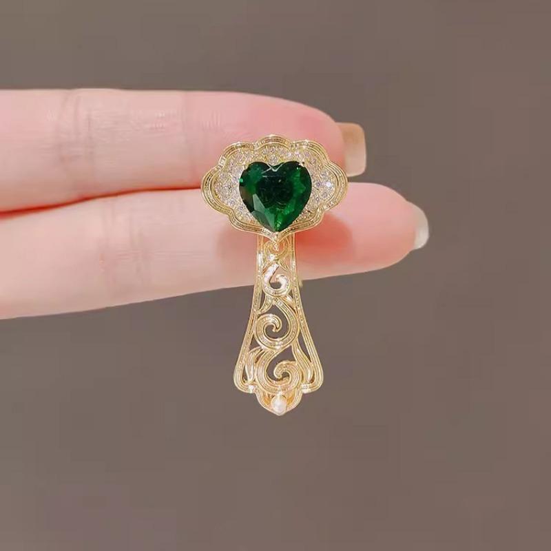 

Ретро брошь в придворном стиле с кристаллами, женская брошь класса люкс, аксессуары для костюма и ципао, изысканные корсажи