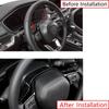 Carbon Fiber Steering Wheel Rear Strip Cover Trim For Acura Integra 2023-2024
