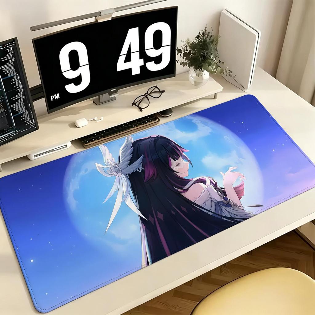 Genshin Impact Columbina Pro ESports Gaming Mousepad Extra Large NonSlip Stitched Edge Keyboard Laptop Desk Mat For Pc Gamer