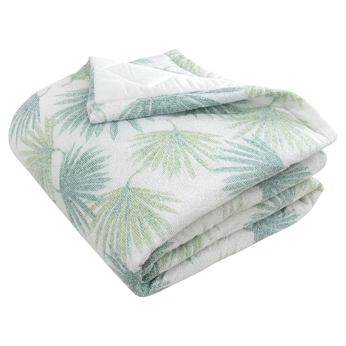 

Одеяло Ривере Папоротник Ботанический Квилт, Односпальное, Узор, Газ с хлопковым наполнителем, Стираемое, Влагоотводящее, Быстросохнущее, (зеленый)