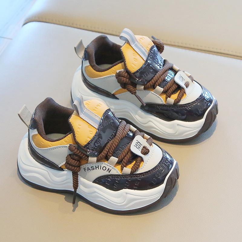 Children's sports shoes 2025 spring and autumn new boys' dad shoes Korean version girls' little white shoes soft-soled baby casual shoes