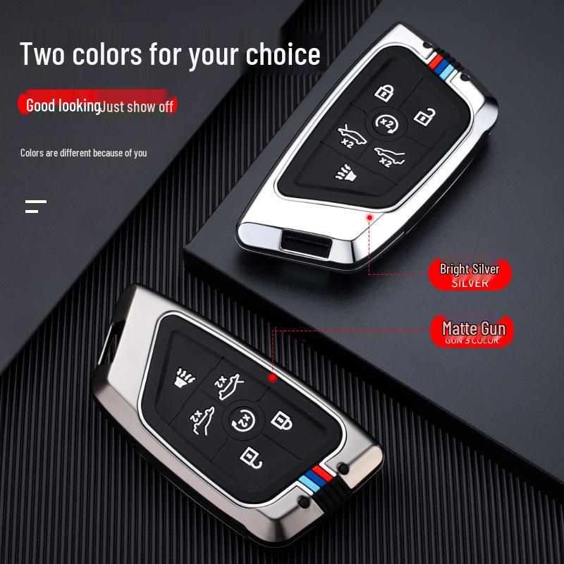 Funda para Mando de Llave Corvette C8 Coupé: Carcasa Metálica Protectora de Cobertura Completa