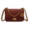 Bag Women's 2025 Autumn New Trendy Korean Version Shoulder Messenger Bag Simple and Fashionable Foreign Style Rhombus Chain Small Square Bag