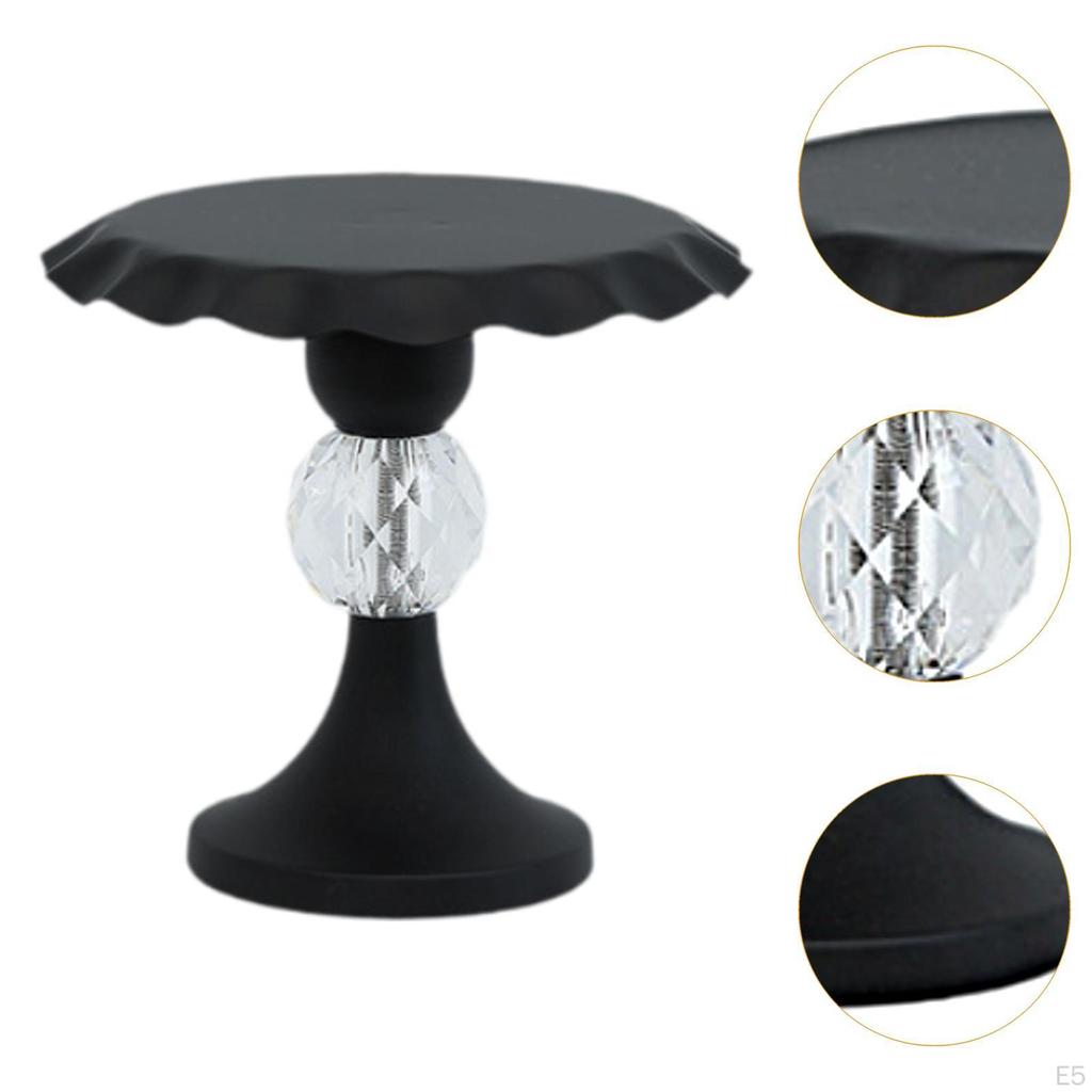 Cake Stand Pedestal Fruit Display Holder Snack Candy Plate for Table