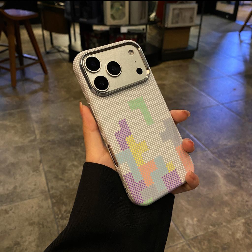 iPhone18PROMAX Tetris Skin-sensitive Magnetic Mobile Phone Case for Apple 17 Premium Protective Case