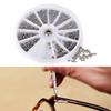 Kit Surtido de 12 Tipos de Tornillos Pequeños y Tuercas M1 M1.2 M1.4 M1.6 Tornillo para Relojes Gafas Marco Herramientas de Reparación con Destornillador