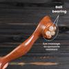 Lotus Pod Eye Massager Roller 5 Teeth Wooden Eye Scraping Tendon Stick Mini Face Massage Stick for Relieve Facial Fatigue