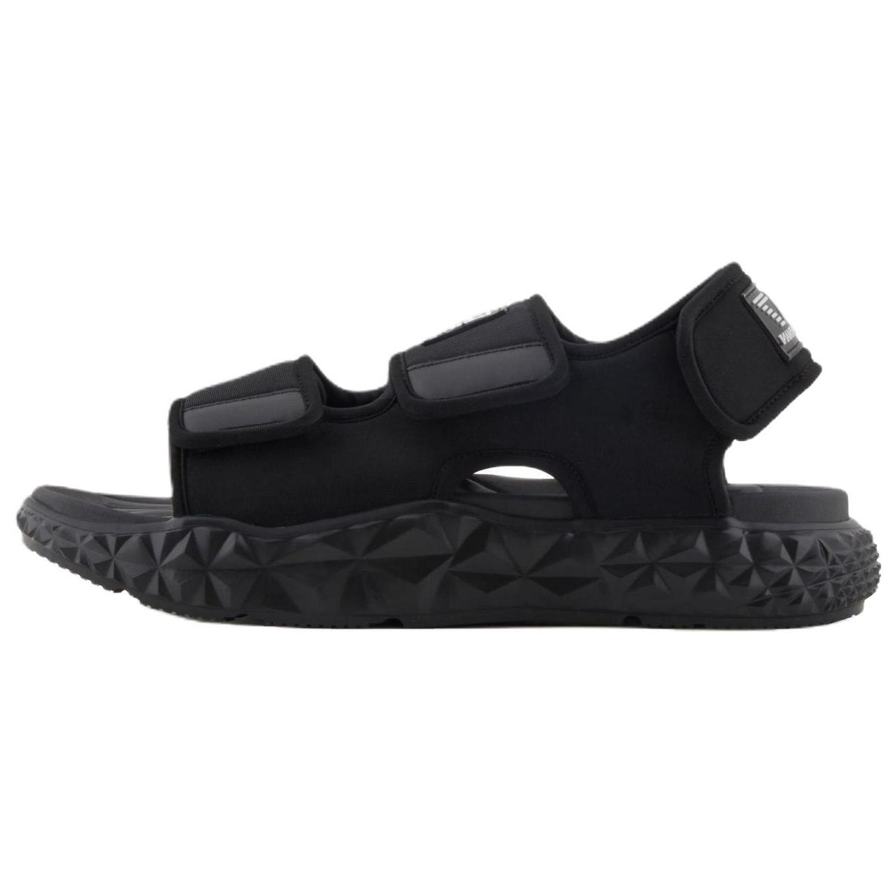 Emporio Armani EA7 Polyester Nylon Round Toe Velcro Beach Sandals Women sandals Black XBR004XK449R312 44 16300₽