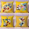 Classic Cute Game C-Cuphead Cushion Cover Plush Fabric Soft Double-Sided Printed Sofa Pillow Case Colorfast Home Decor Gift