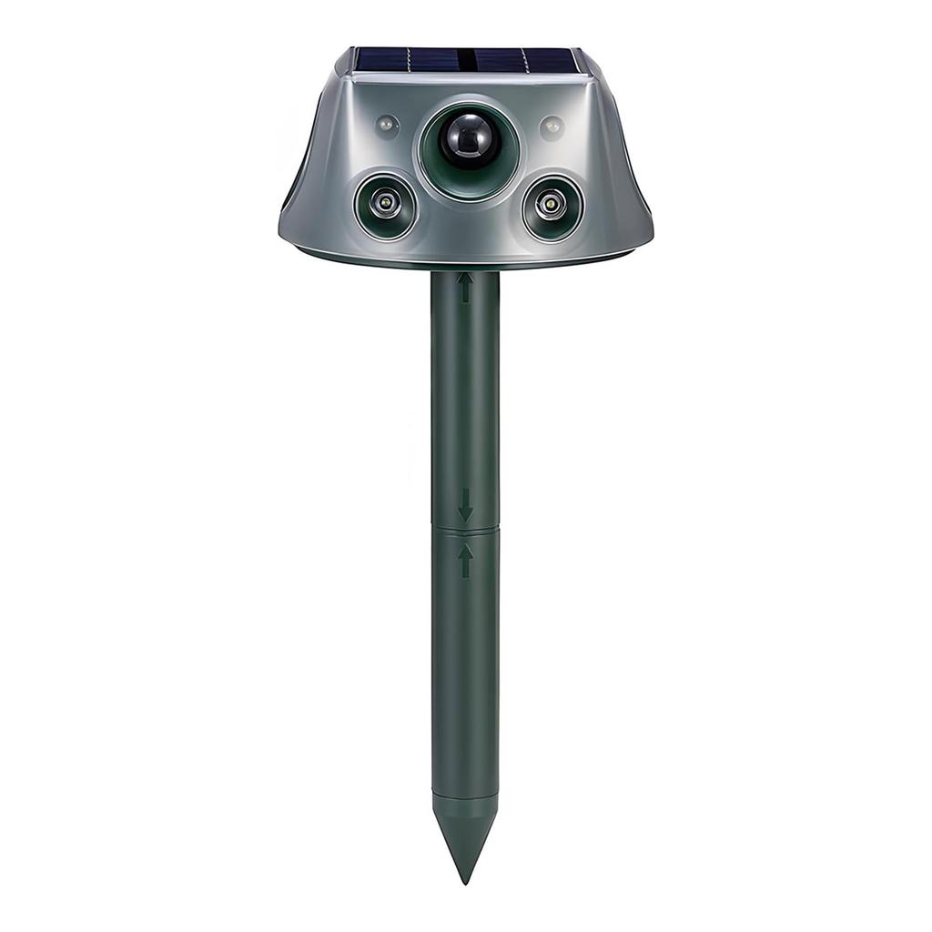 Solar Repellent ABS Material Ultrasonic Animal Repellent Solar Powered Ultrasonic Animal Control for Farm Garden Lawn