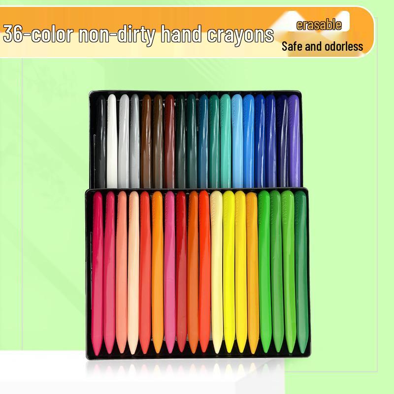 Kleckerfreie Kindergarten-Spezial-Waschbare Dreieckige Ölpastellkreiden für Kinder - Wachsmalstifte zum Ausmalen