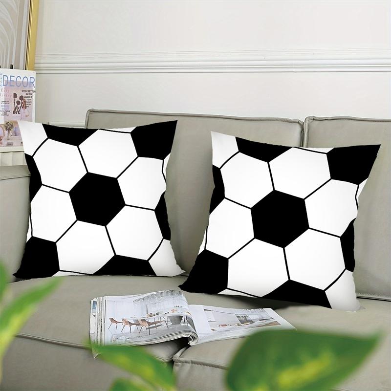 1Pc Soccer Football Throw Pillow Case Pillow Cover For Home Sofa Bedroom Room Decor Sports Football Theme Birthday Party Decor