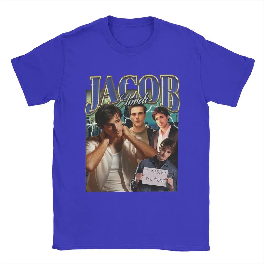 Jacob Elordi T Shirts Fashion Tee Shirt Short Sleeve O Neck T-Shirt Cotton Printed Clothes