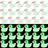 50-200Pcs Noctilucente Dinossauro Estatuetas Resina em Pequeno Patinho Decorativo Brilho Pintinho Brinquedos para Aniversário Mini Luminoso