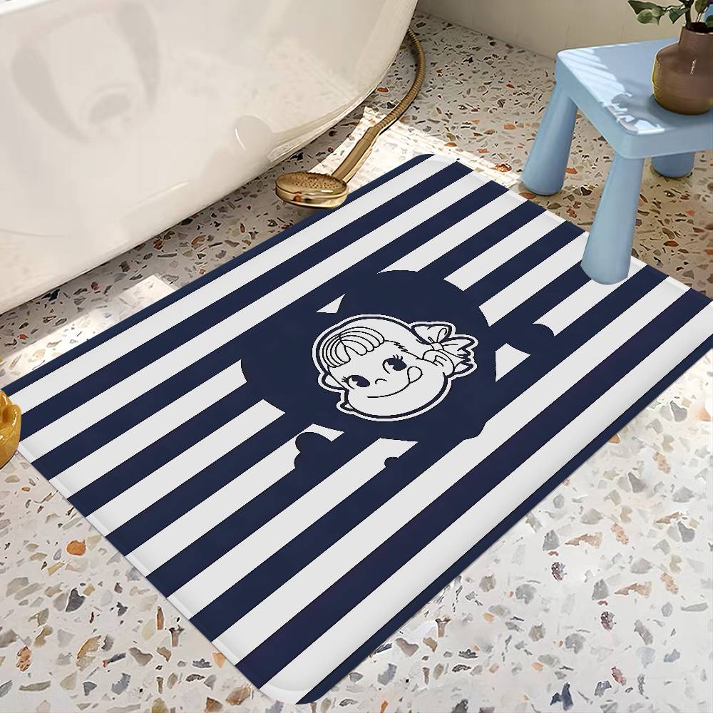 CUTE M-Milky P-Peko-chan Kitchen Mat Nordic Style Bedroom Living Room Doormat Home Balcony Anti-Slip Welcome Rug