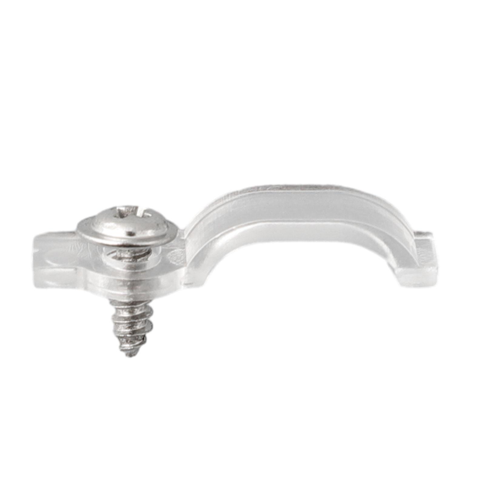 

Для світлодіодної стрічки 5050, 50 шт. затискачів + 50 шт. шурупів/100 шт. затискачів + 100 шт. шурупів, ультратонка 100PCS