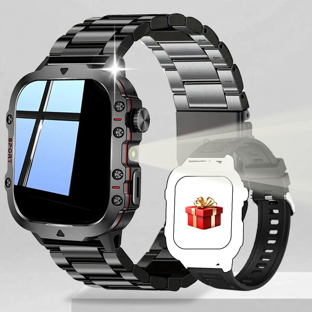 

Военные умные часы для мужчин, спортивные часы для улицы, фитнес-трекер, мониторинг здоровья, Bluetooth-звонки, умные часы