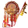 Handcrafted Double-Sided Chinese Wedding Fan - Elegant Xiuhe Design