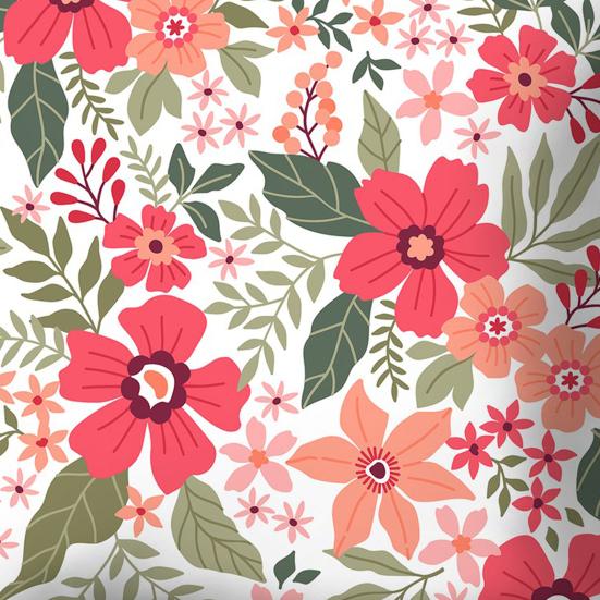 Cushion Cover Soft-touching Wide Application Portable Modern Floral Print Pillow Case Home Decor