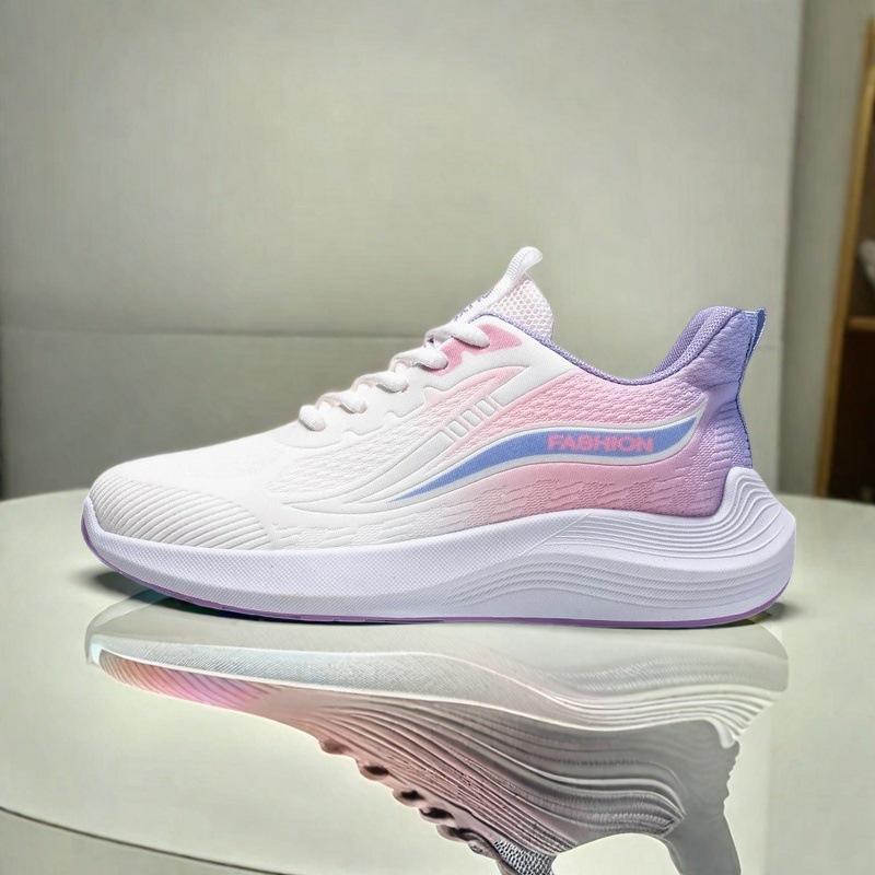 Summer and autumn breathable sports shoes trendy versatile women's shoes casual shoes running shoes mesh lightweight soft sole non-slip shoes