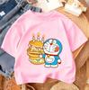 2026 Summer T-Shirt Doraemon Fashion Print Casual Daily Street Style