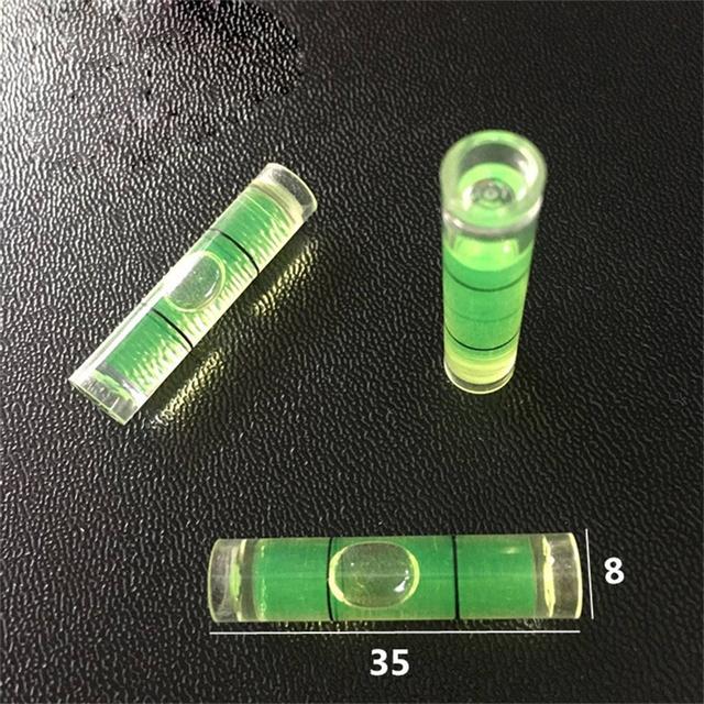 3 Stück Mini Wasserwaage Zylindrisch Rund Libelle Wasserwaage Horizontal Präzisionsmess-Set