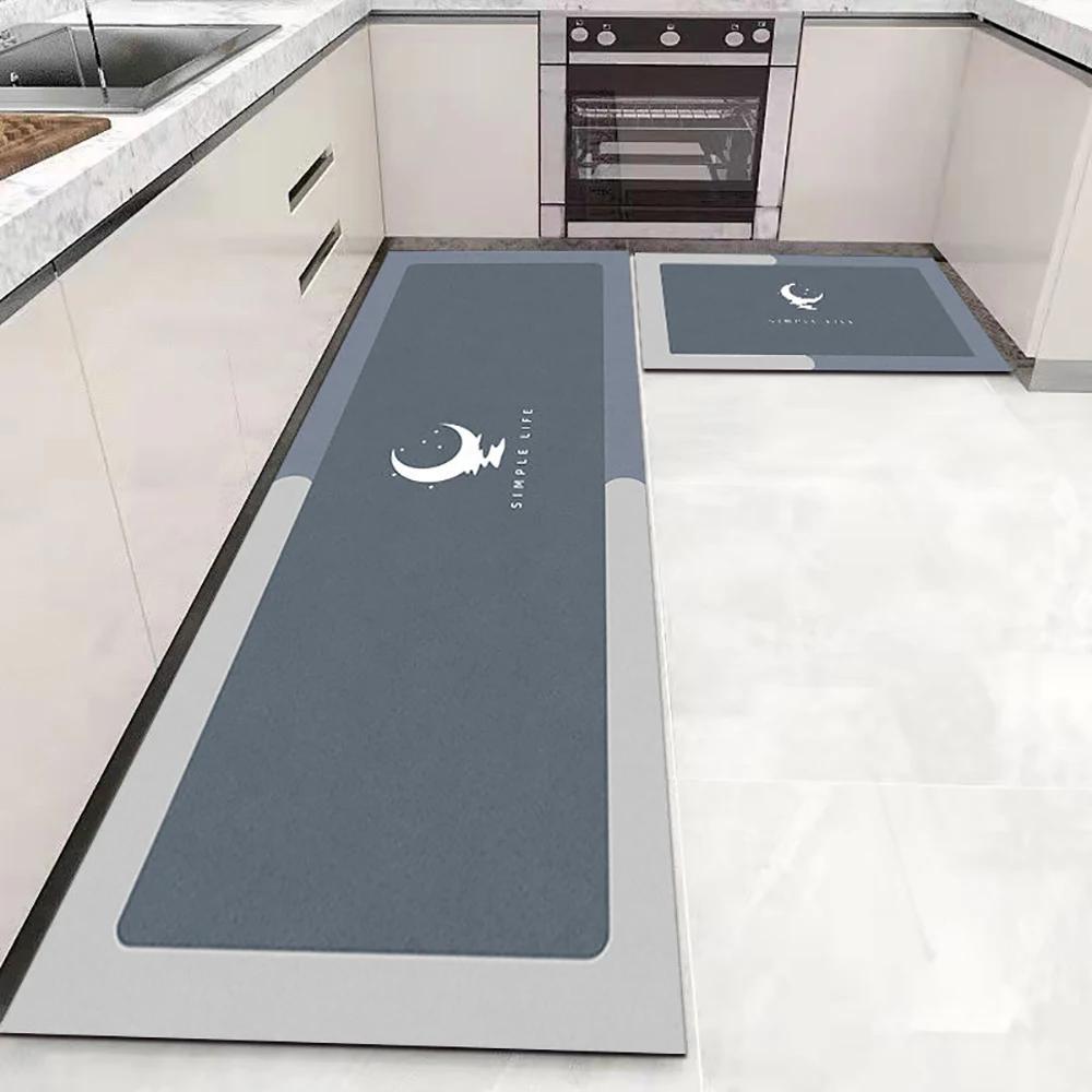 Tappetino da cucina Tappeto a striscia lunga per corridoio della camera da letto Tappeto morbido e antiscivolo Tappetino per ingresso Accessori da cucina