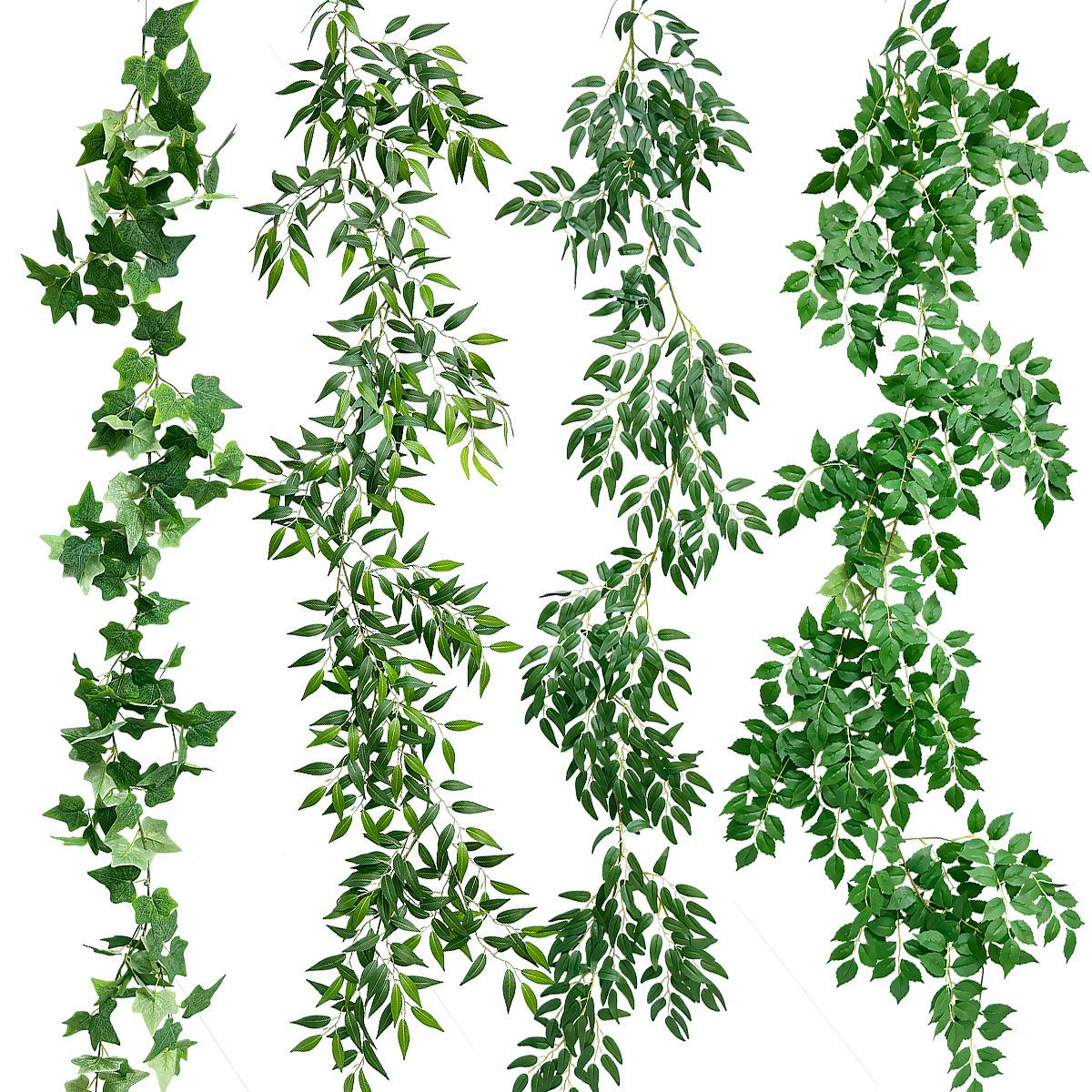 

Artificial Willow Vine Wedding Decor - Green Leaf Twining Simulation