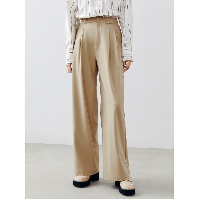 

PEACEBIRD Women s Dopamine Straight Wide Leg Casual Pants S