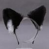 Cats Ears Headband Long Furry Adorable Plush Exquisite Cosplay Party Headpiece for Party