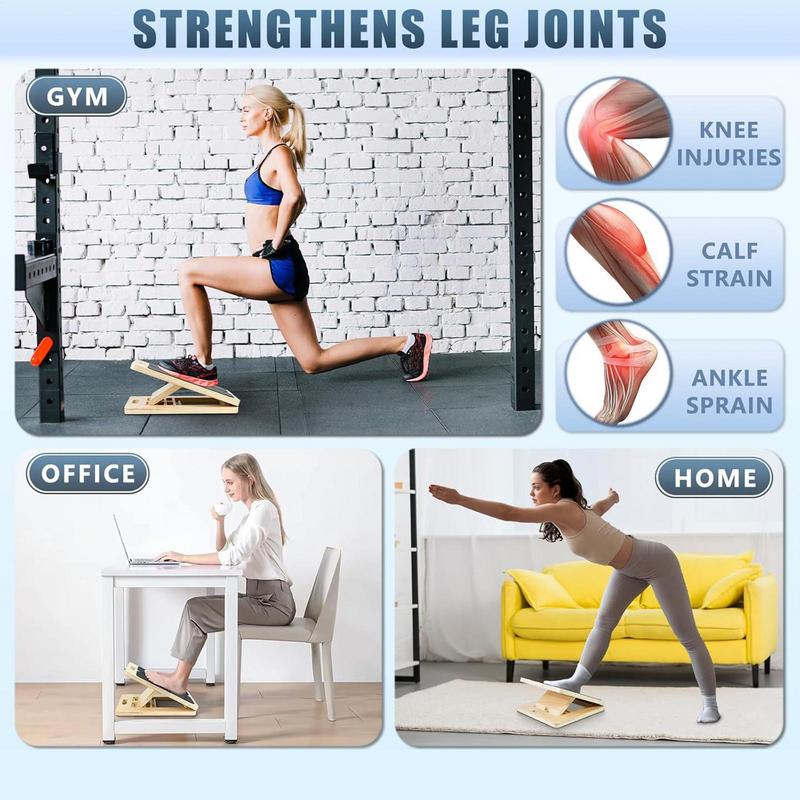 Slant Board Calf Stretcher Foot Stretcher Workout Folding Storage Nonslip Leg Stretch Ankle Exercise Training Equipment CN