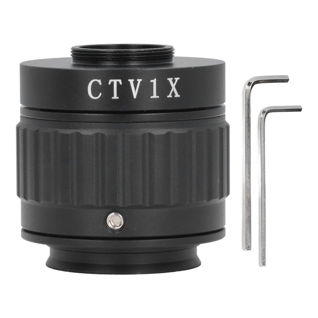 Microscope Camera Mounting Interface Kit 1X Focal Adjustable CTV Installation Port 38mm Mount Lens
