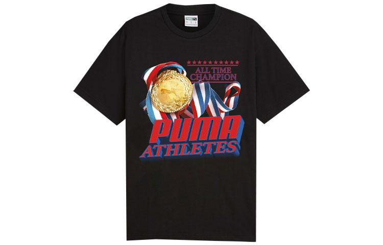 PUMA GRAPHICS T Shirt Unisex Black 626934-01 L