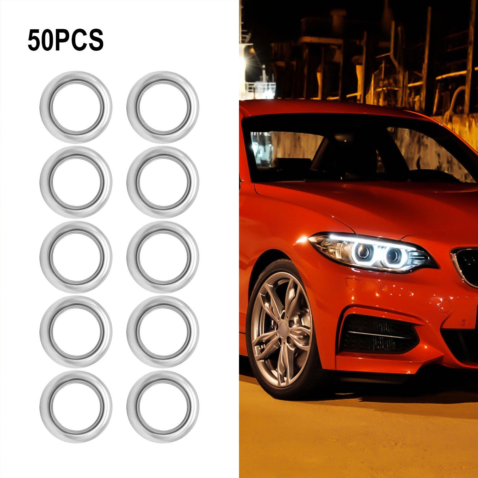 

50pcs Car 9/16\ Round Stainless Steel Trim Ring Bezel Cover 3/4\ Chrome Bezel For Surface Mount Button LED Side Marker Light China Mainland