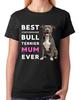 Najlepsza Mama Staffordshire Bull Terriera Wszech Czasów Uroczy Pies Damska Koszulka Tee