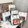 Nylon Transparent Pocket Idol Merchandise Storage Fashion Backpacks Kawaii Cat Itabag Outdoor