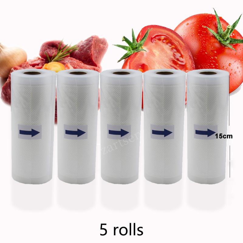 Bags For Food Vacuum Sealer Bags Rolls Storage BPA-Free For Vacuum Sealer Packaging 5 Rolls/lot 12+15+20+25+28cm*500cm