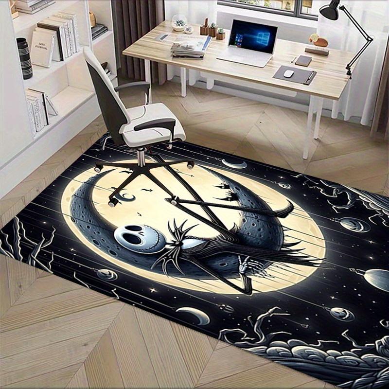 Office Rug Nightmare Before Christmas, Jack Skellington theme 3D Printed Anti-Slip Rug-Machine Washable for Living Room