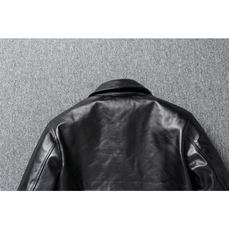 Chinese Size Classic A2 Genuine Horsehide Flight Suit Jacket Aviator Coats Genuine Leather Jacket Men Motorcycle Jackets Autumn