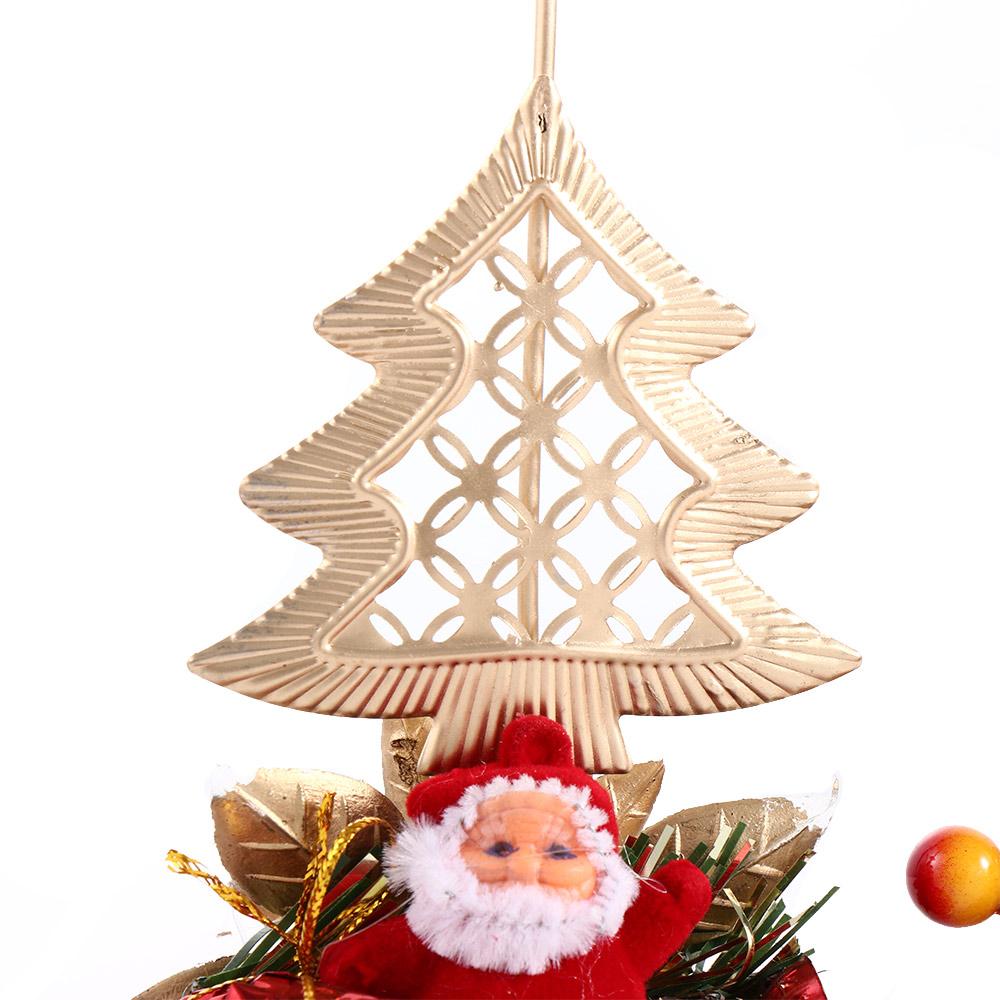 Metal Snowflake Santa Claus Candlestick Stand Candle Holder Christmas Ornament Candle Pillar