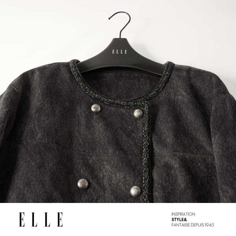ELLE Women's Grey 90 Duck Down Short Jacket