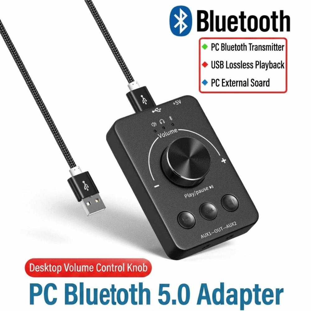 One-Key Volume Control Knob 2 In 1 Multimedia PC Speaker USB Volume Controller PC Use