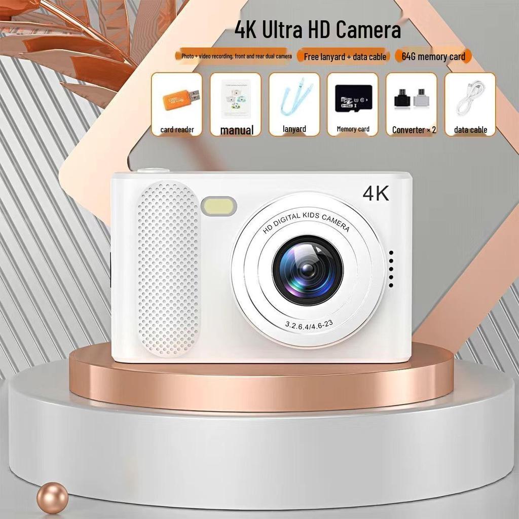 Appareil photo numérique portable rétro double CCD 100 MP pour étudiants