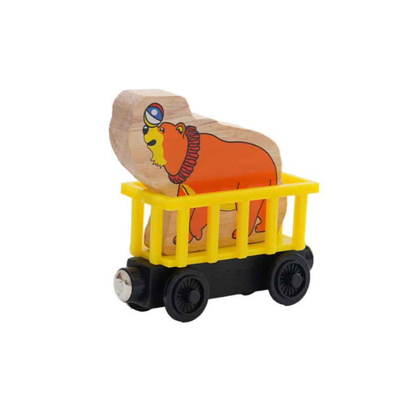 New Wooden Multifunctional Magnetic Car Scenery Car Toy For Kids Compatible with Thomas Wooden Train Track